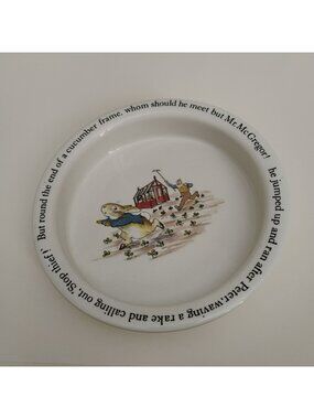 Vintage Wedgwood Peter Rabbit Porringer Bowl, Etruria Barlaston Mid-Century Dish